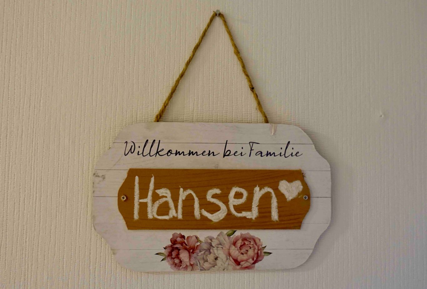 Willkommensschild